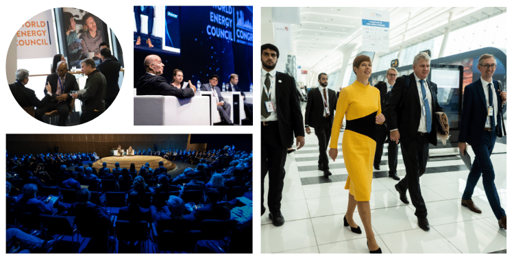 Collage image of previous World Energy Congress events